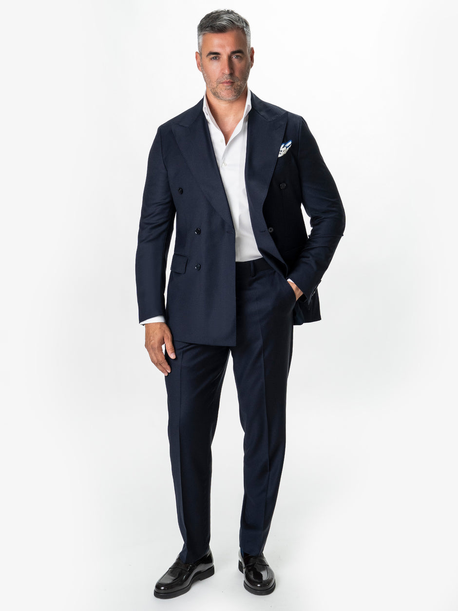 Costum Bleumarin Doua Randuri Barbati Lana Vitale Barberis Super110's BMan0052 (4)