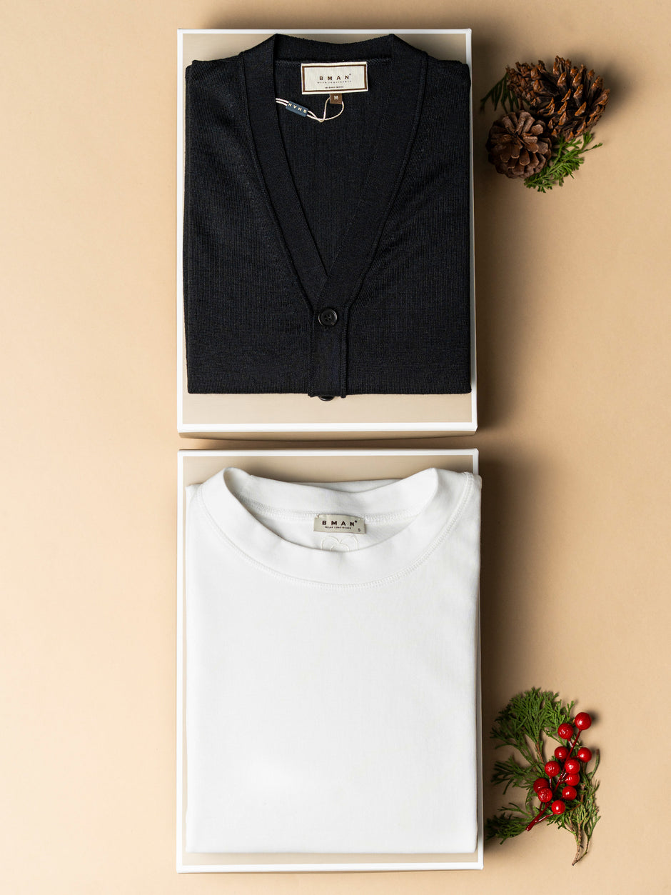 Pachet Cadou Barbati Pulover Cu Tricou Bman0058 (1)