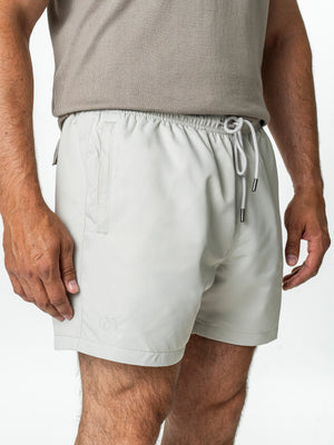 Pantaloni Scurti Barbati de Plaja Crem Inchis Impermeabili BMan184