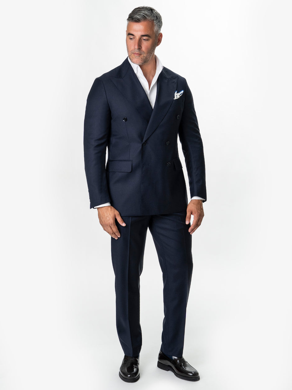 Costum Bleumarin Doua Randuri Barbati Lana Vitale Barberis Super110's BMan0052 (1)