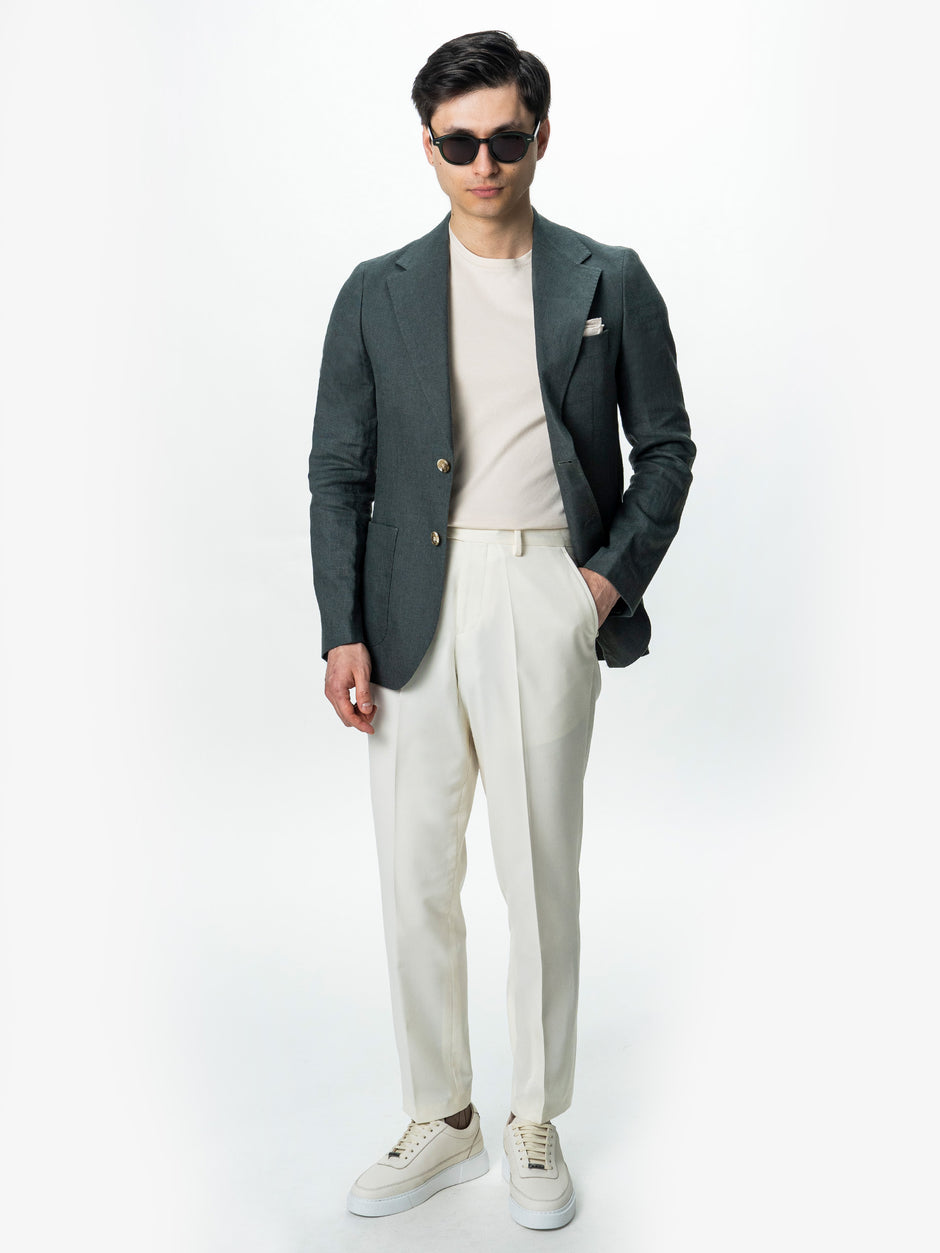 Sacou Barbati Kaki 100% In Natural Vitale Barberis BMan0053 (2)