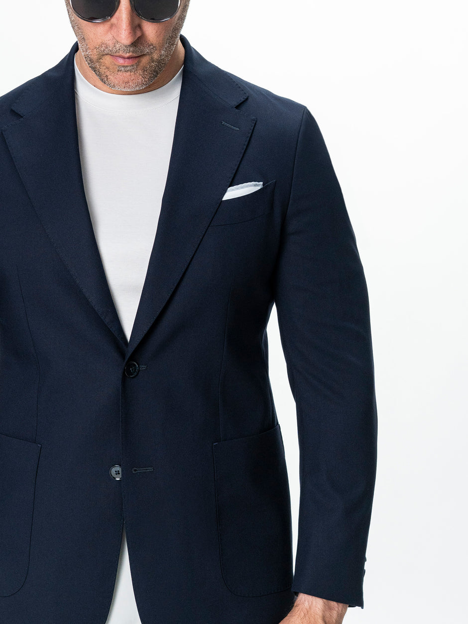 Sacou Barbati Bleumarin Amestec Lana BMan0075 (4)
