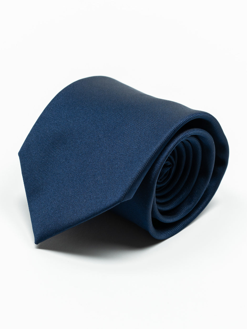 Cravata Eleganta Barbati Albastru Marine Simpla Aspect Mat BMan918 (1)