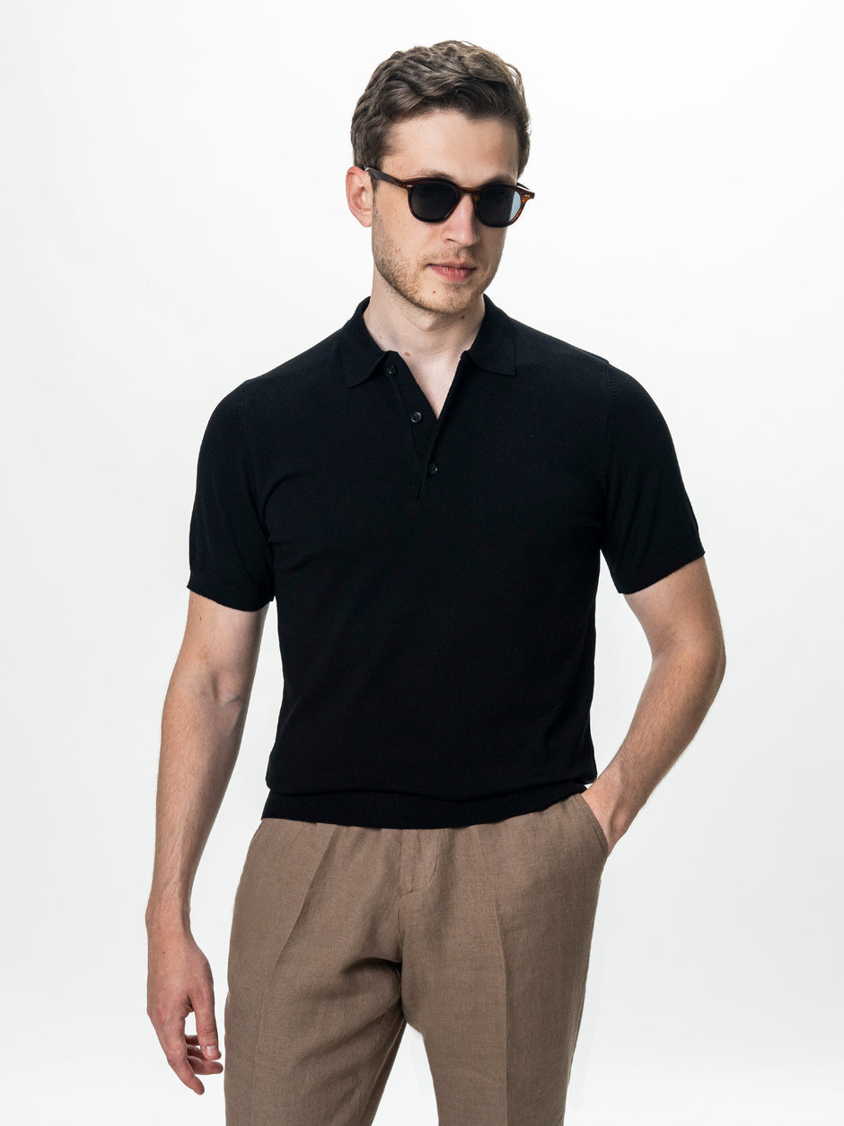 Tricou Polo Barbati Negru BMan0103 (6)