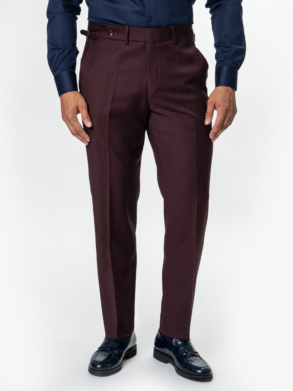 Costum Barbati Bordo 100% Lana Vitale Barberis BMan1111 (7)