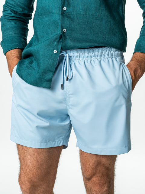 Pantaloni Scurti Barbati de Plaja Bleu Impermeabili BMan184