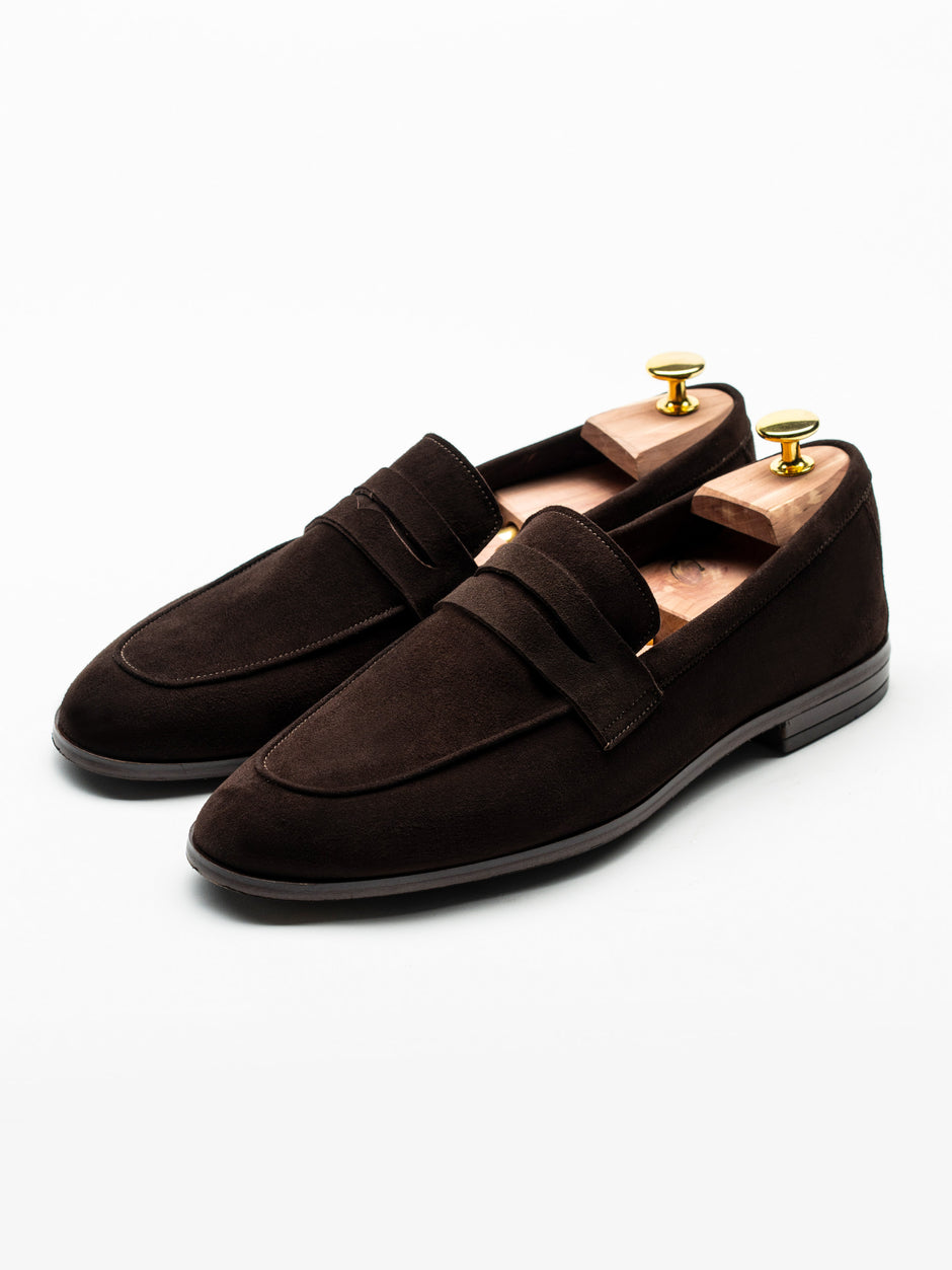 Mocasini Maro Barbati Piele Intoarsa Belgian Loafers BMan226 (2)