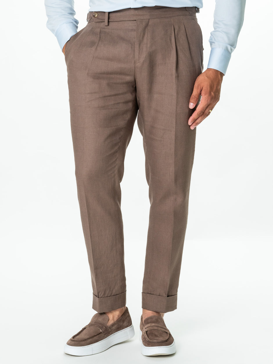 Costum Cappuccino Barbati Vitale Barberis Vara Din In Natural BMan0050 (6)