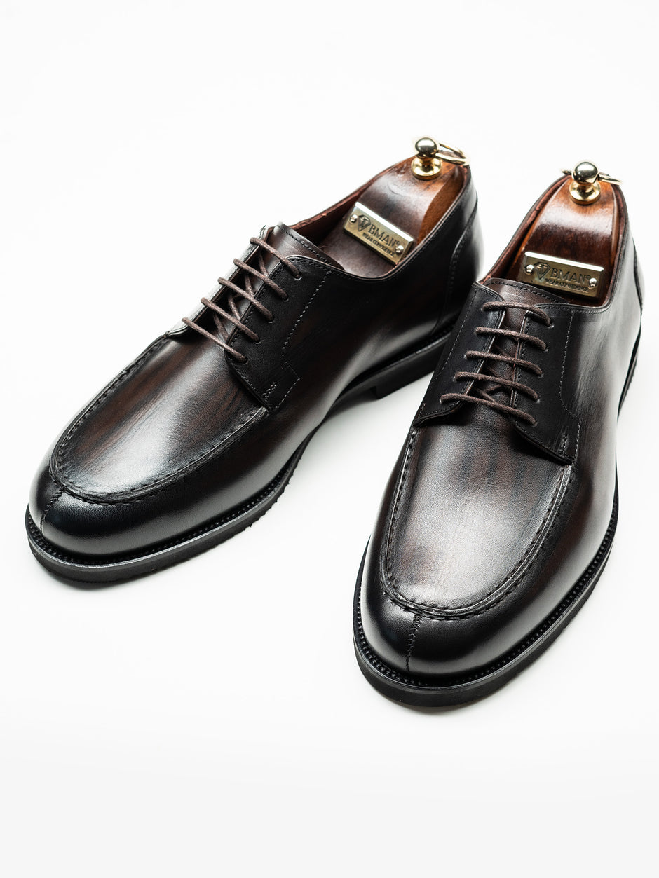 Pantofi Eleganti Barbati Maro Pictat Din Piele Naturala Design Zorlu BMan0417 (1)
