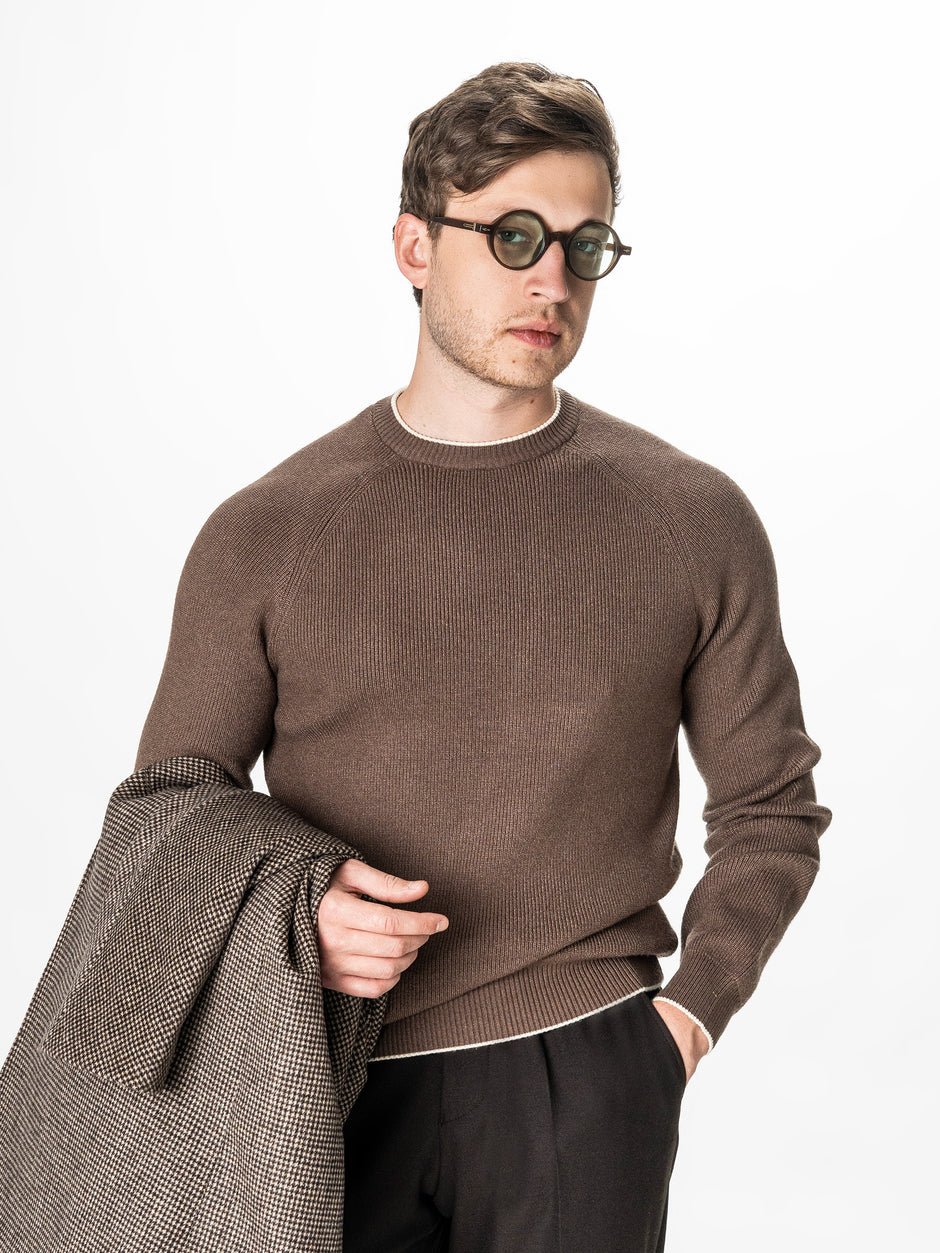Pulover Maro Cappuccino Barbati Relaxed Fit BMan0119 (3)
