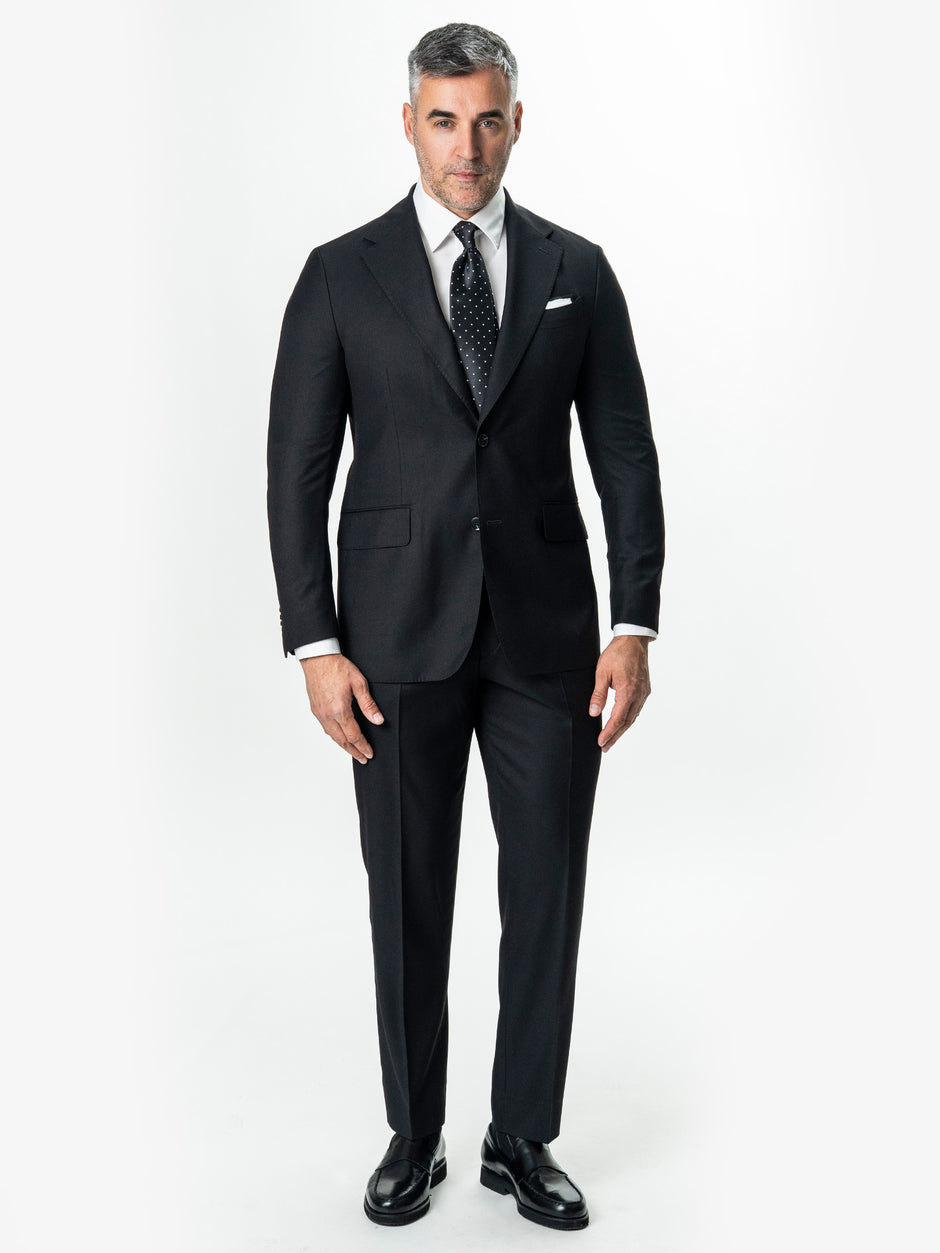 Costum Negru Barbati Elegant Din Lana Sarto BMan0018 (2)