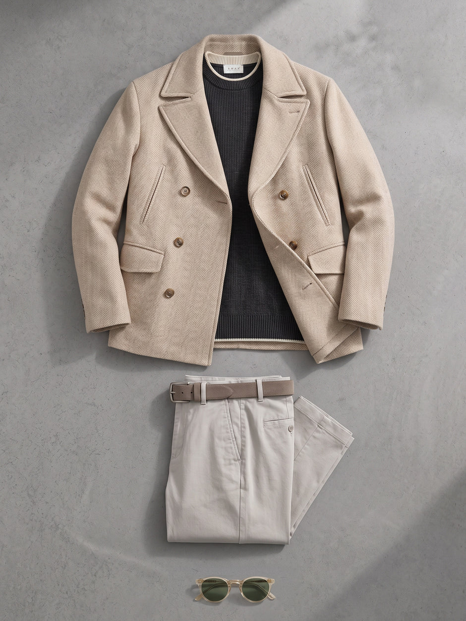 Tinuta Barbati Smart Casual Cenere Bman1208 (1)