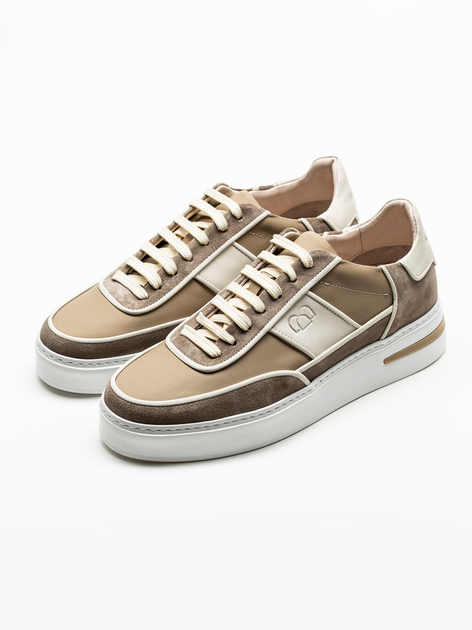 Pantofi Casual Barbati Bej Din Piele Naturala BMan0425 (1)