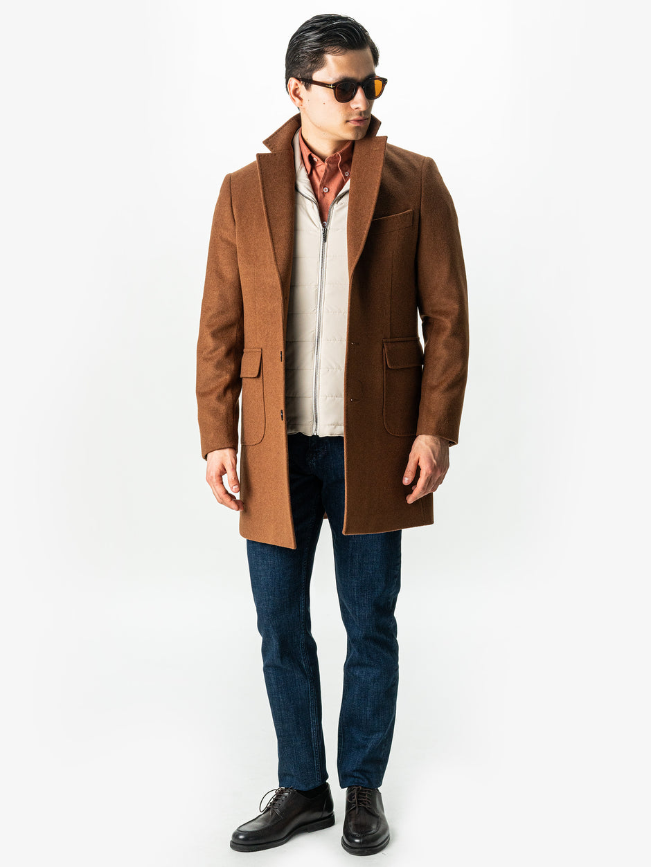 Camasa Barbati Casual Caramizie Din Bumbac Natural Tip Flanel BMan0037 (7)