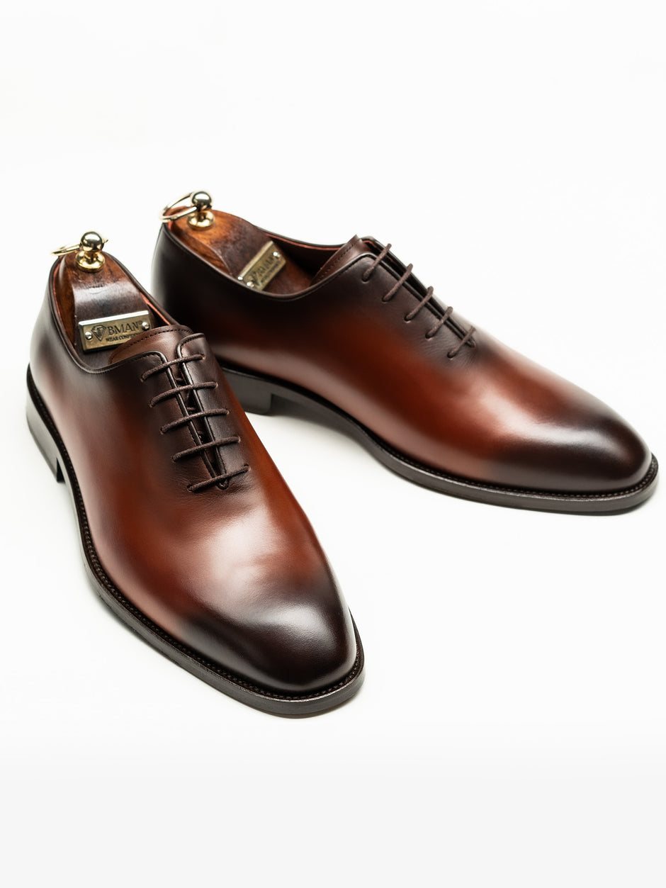 Pantofi Eleganti Barbati Oxford Maro Patina 100% Piele Naturala BMan0412 (5)