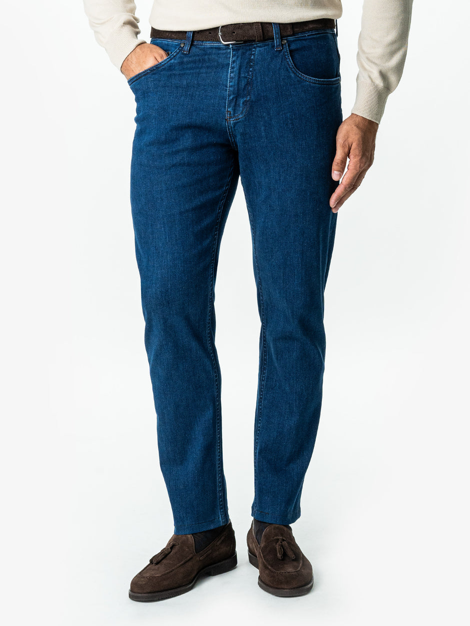 Blugi Barbati Albastru Indigo Comfort Fit All Season BMan0002 (1)