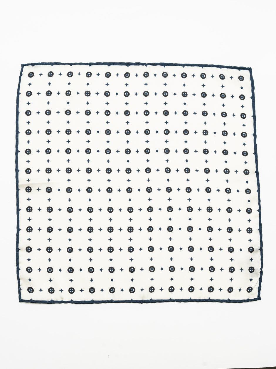 Batista Alb Perlat Barbati Imprimeu Geometric BMan414 (2)