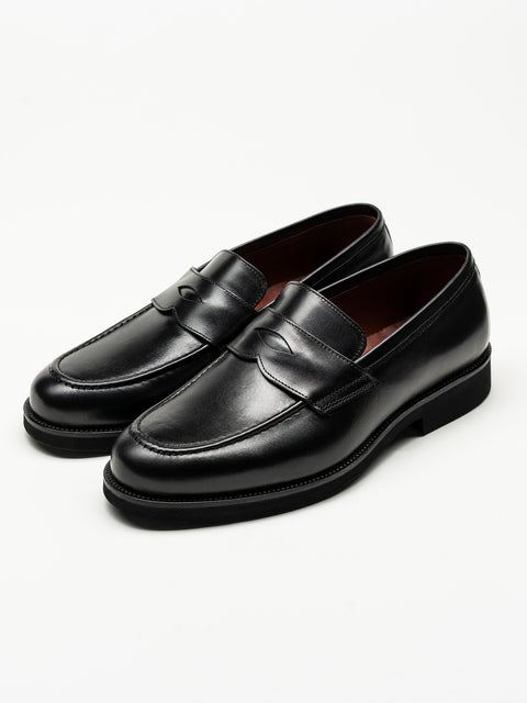 Mocasini Negru Barbati Din Piele Naturala Formal Loafers Bman222
