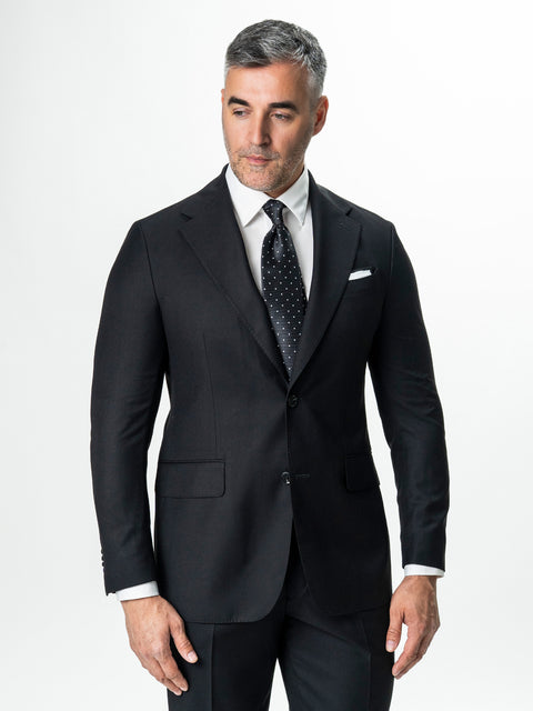 Costum Negru Barbati Elegant Din Lana Sarto BMan0018