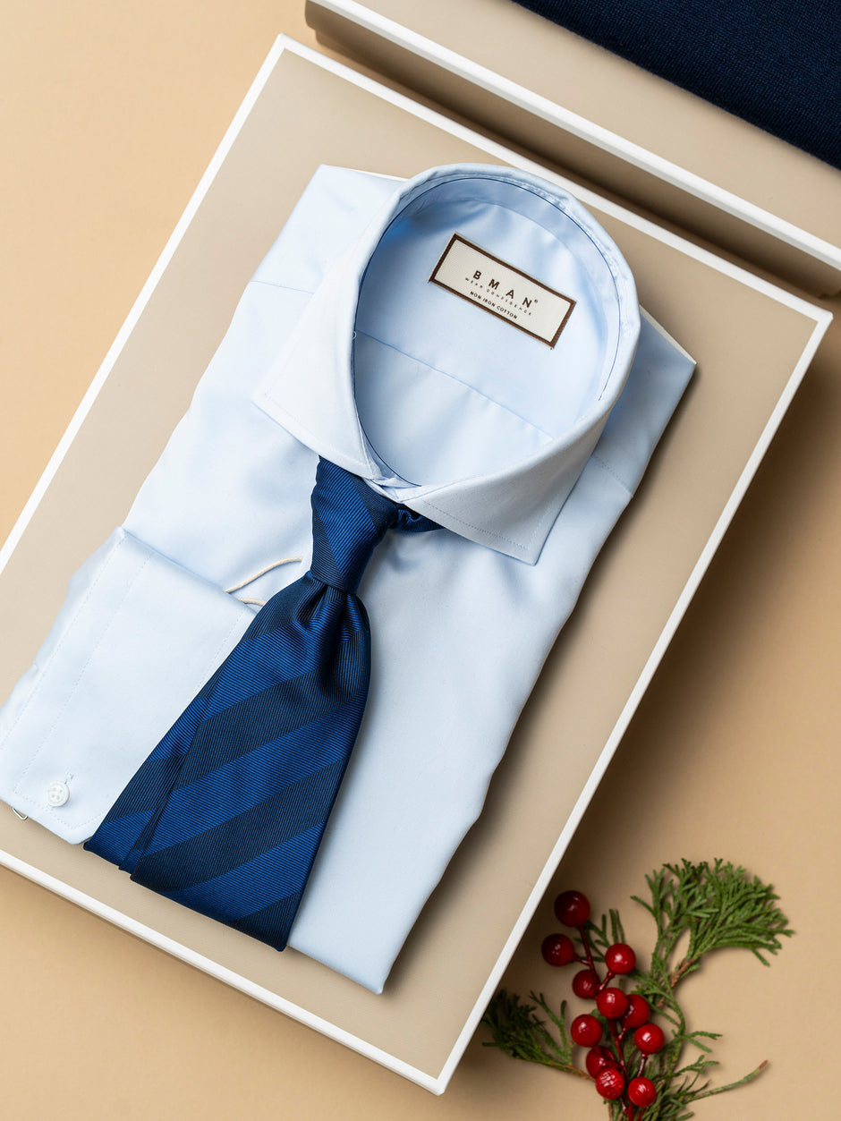 Pachet Cadou Barbati Camasa Bumbac Si Pulover Cu Fermoar Bman0071 (4)