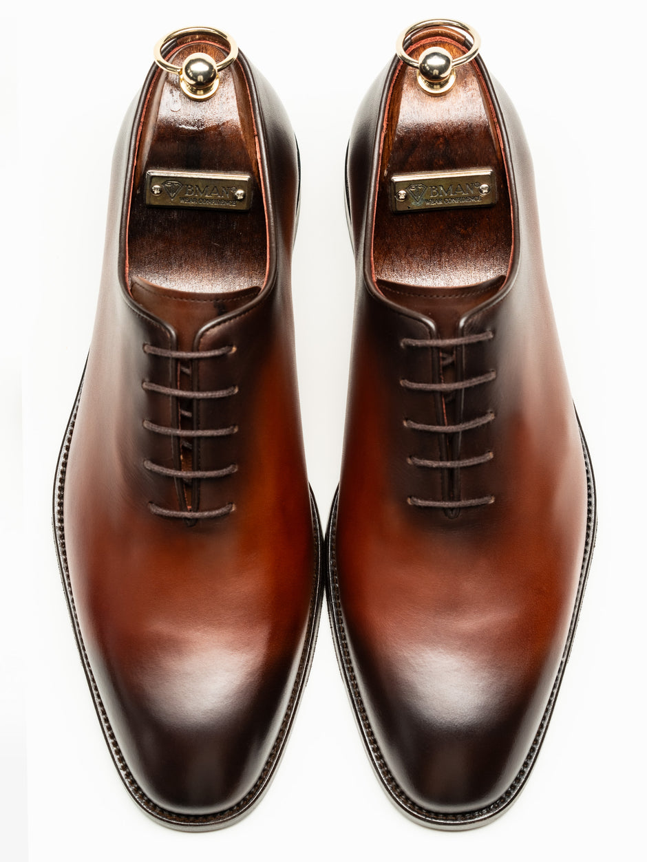 Pantofi Eleganti Barbati Oxford Maro Patina 100% Piele Naturala BMan0412 (8)