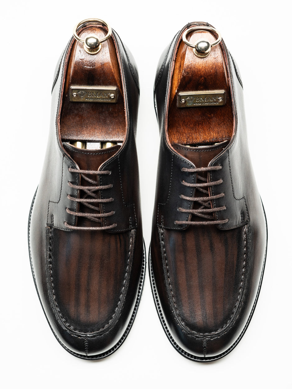 Pantofi Eleganti Barbati Maro Pictat Din Piele Naturala Design Zorlu BMan0417 (3)