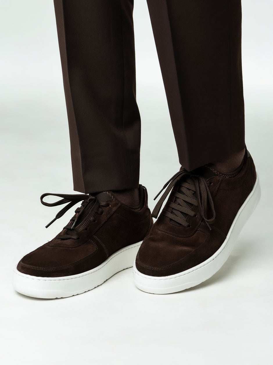 Pantofi Babati Casual Cafenii Din Piele Intoarsa Cu BMan0359 (7)