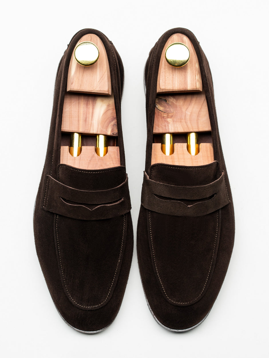 Mocasini Maro Barbati Piele Intoarsa Belgian Loafers BMan226 (3)