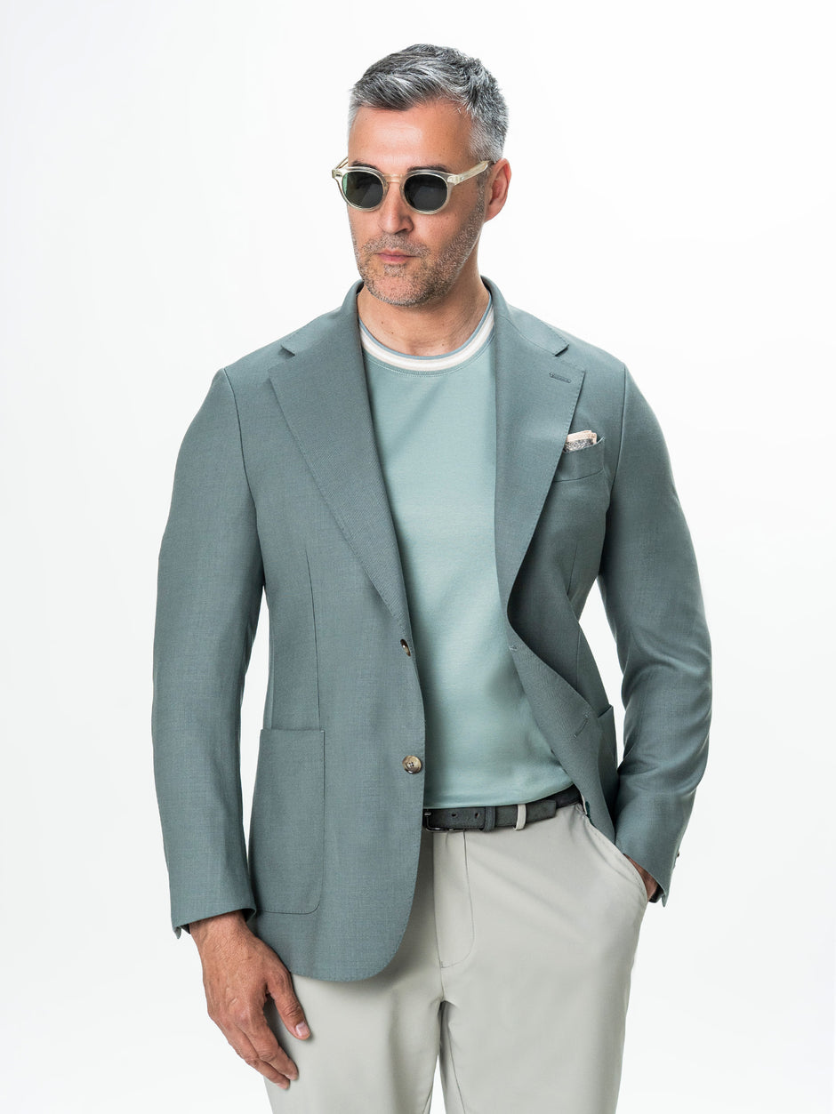 Tricou Barbati Verde Menta 100% Bumbac Egiptean BMan280 (6)