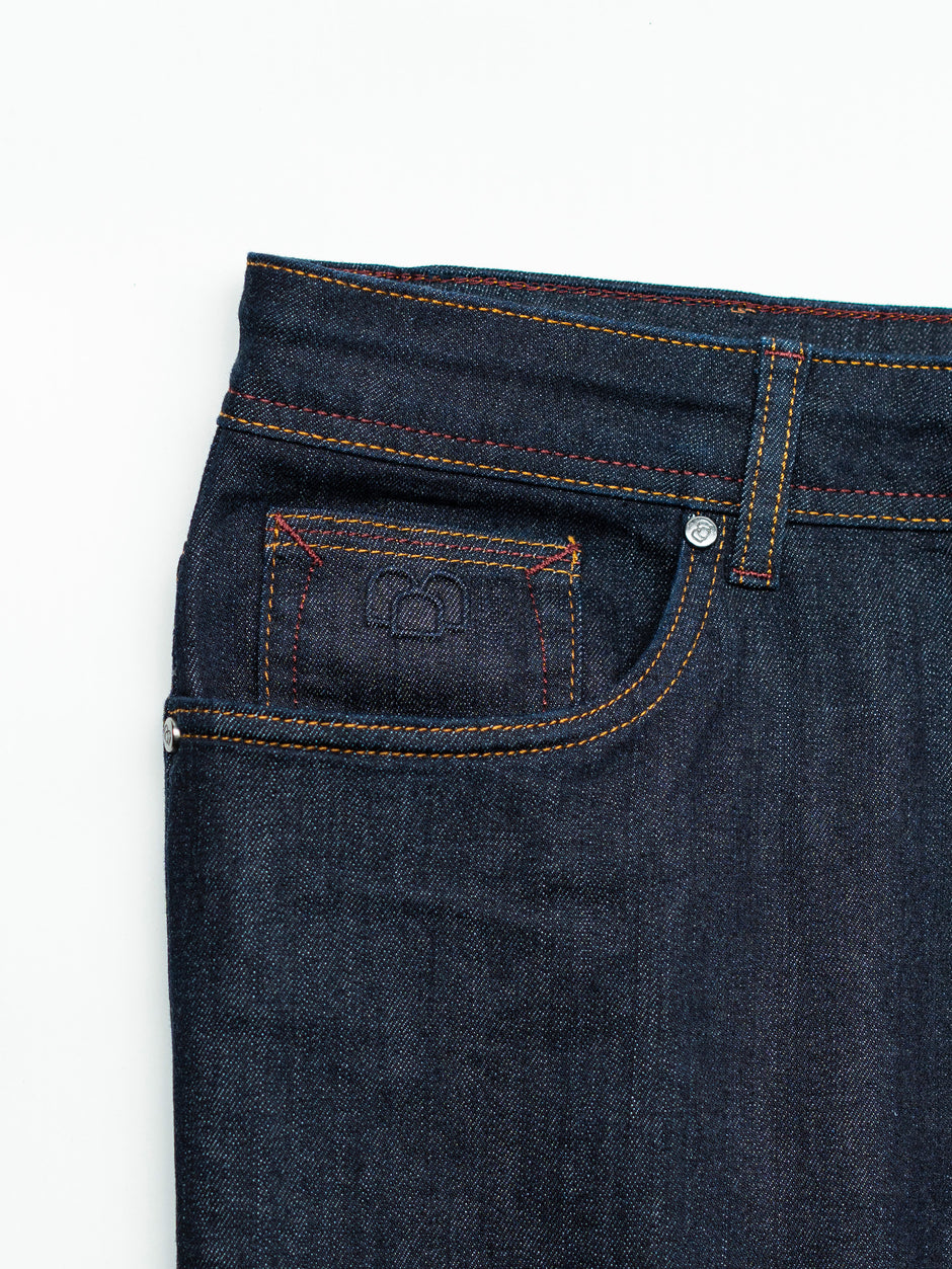 Blugi Barbati Bleumarin Denim Comfort Fit All Season BMan0005 (9)