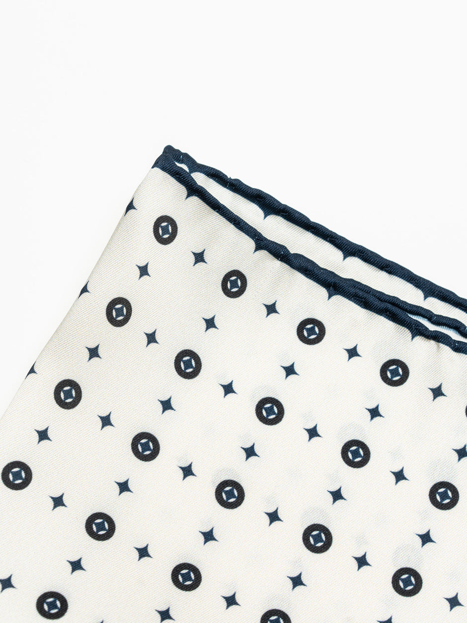 Batista Alb Perlat Barbati Imprimeu Geometric BMan414 (4)