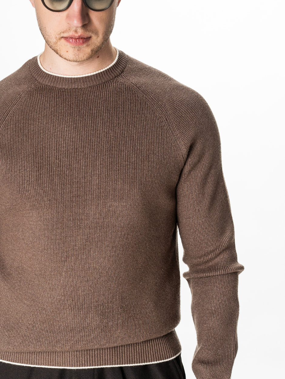 Pulover Maro Cappuccino Barbati Relaxed Fit BMan0119 (4)