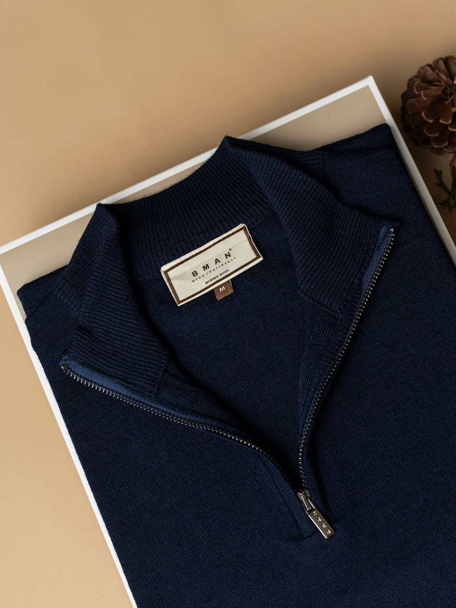 Pachet Cadou Barbati Camasa Bumbac Si Pulover Cu Fermoar Bman0071 (3)