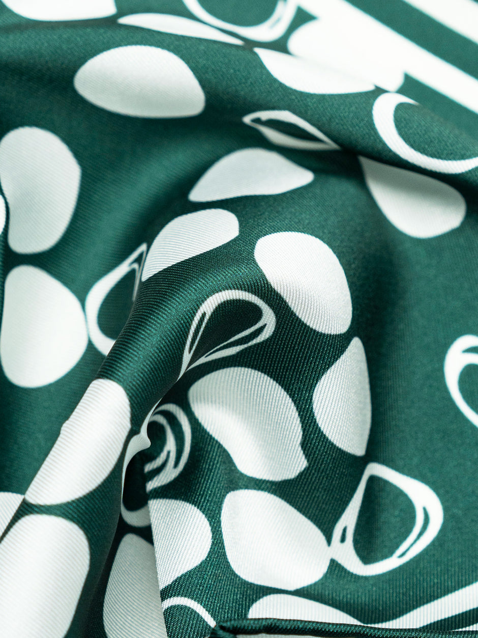 Batista Eleganta Barbati Verde Inchis cu Imprimeu BMan423 (2)
