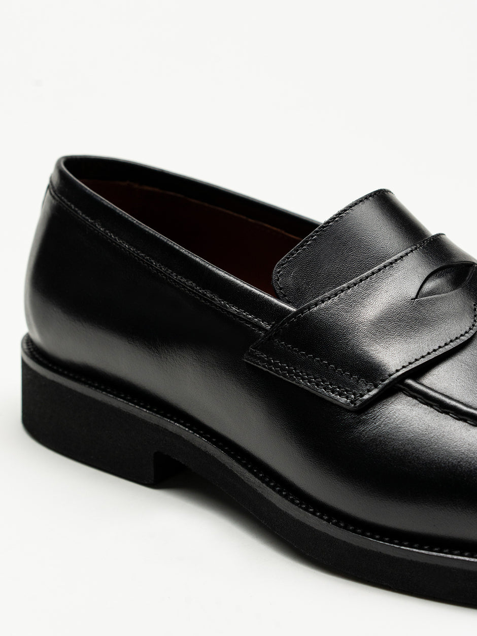 Mocasini Negru Barbati Din Piele Naturala Formal Loafers Bman222 (3)