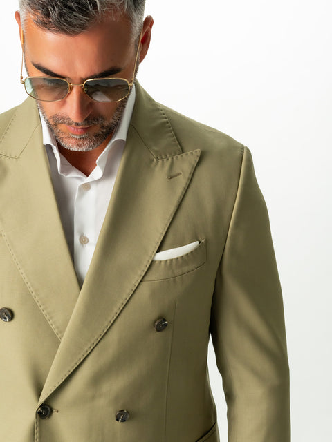 Costum Premium Barbati Verde Lime 100% Lana Italiana Finitura Felice BMan299 (2)