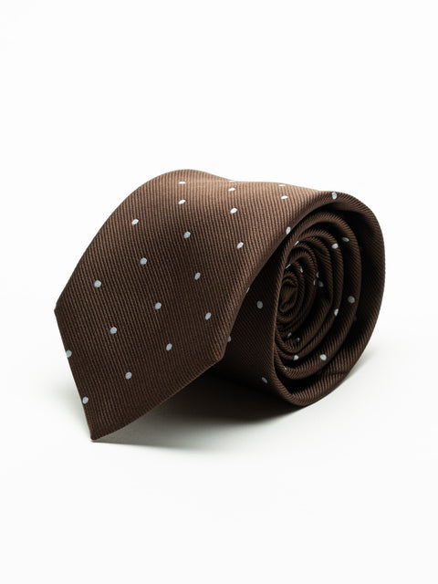 Cravata Barbati Maro Imprimeu Puncte Albe BMan917 (1)