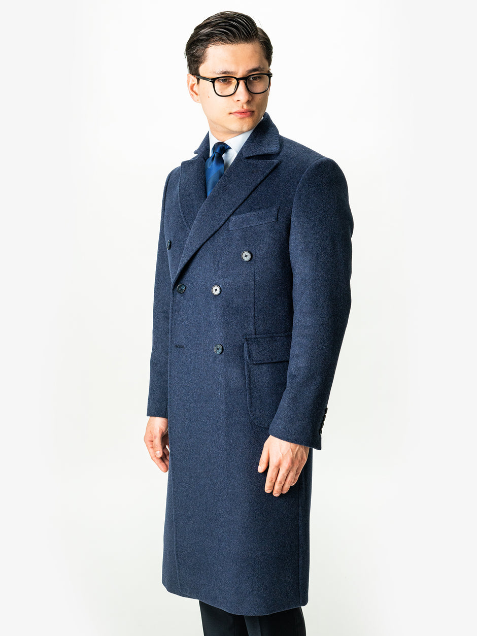 Palton Barbati Toamna-Iarna Classy Albastru Marine Design Londonez BMan0002 (7)