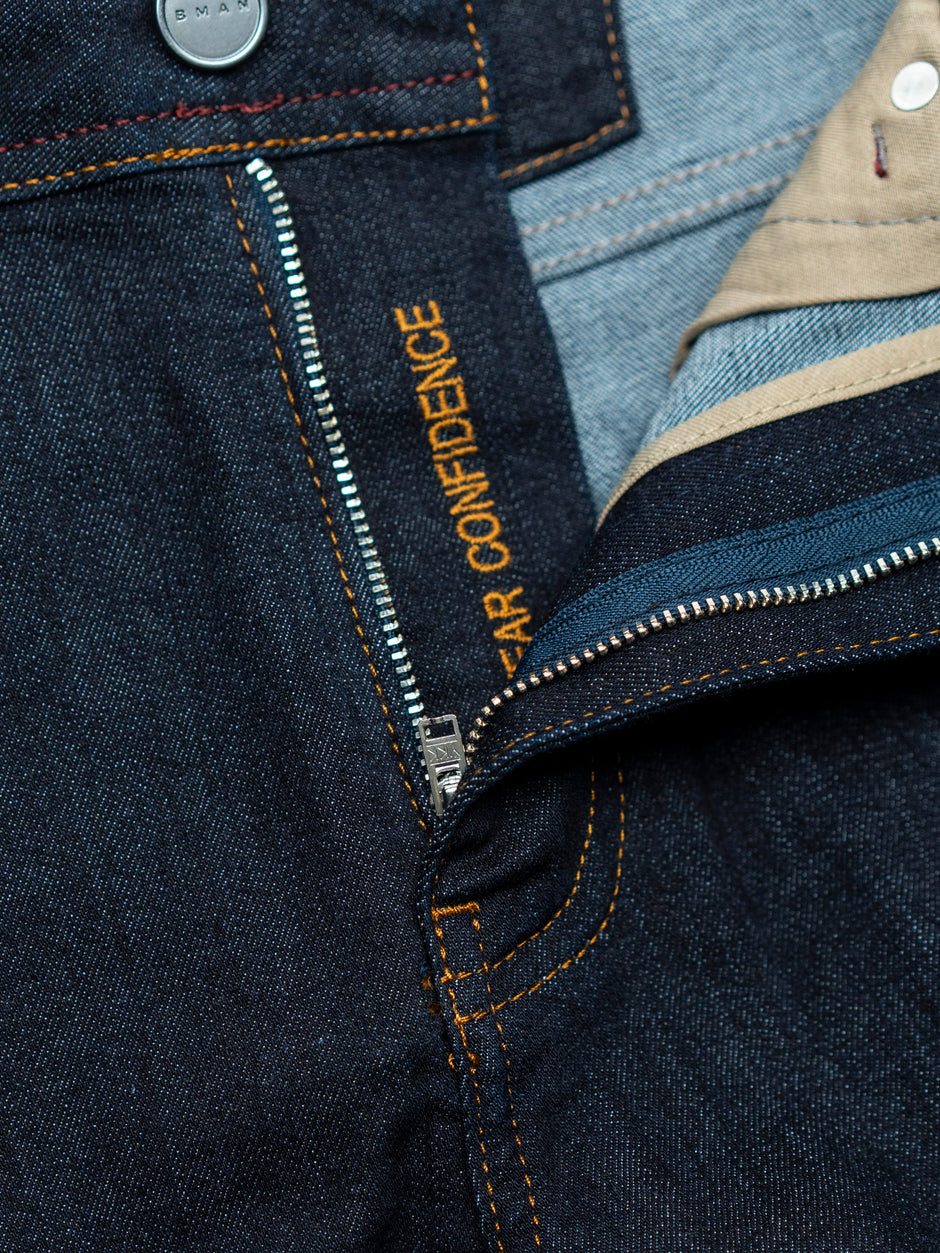 Blugi Barbati Bleumarin Denim Comfort Fit All Season BMan0005 (12)