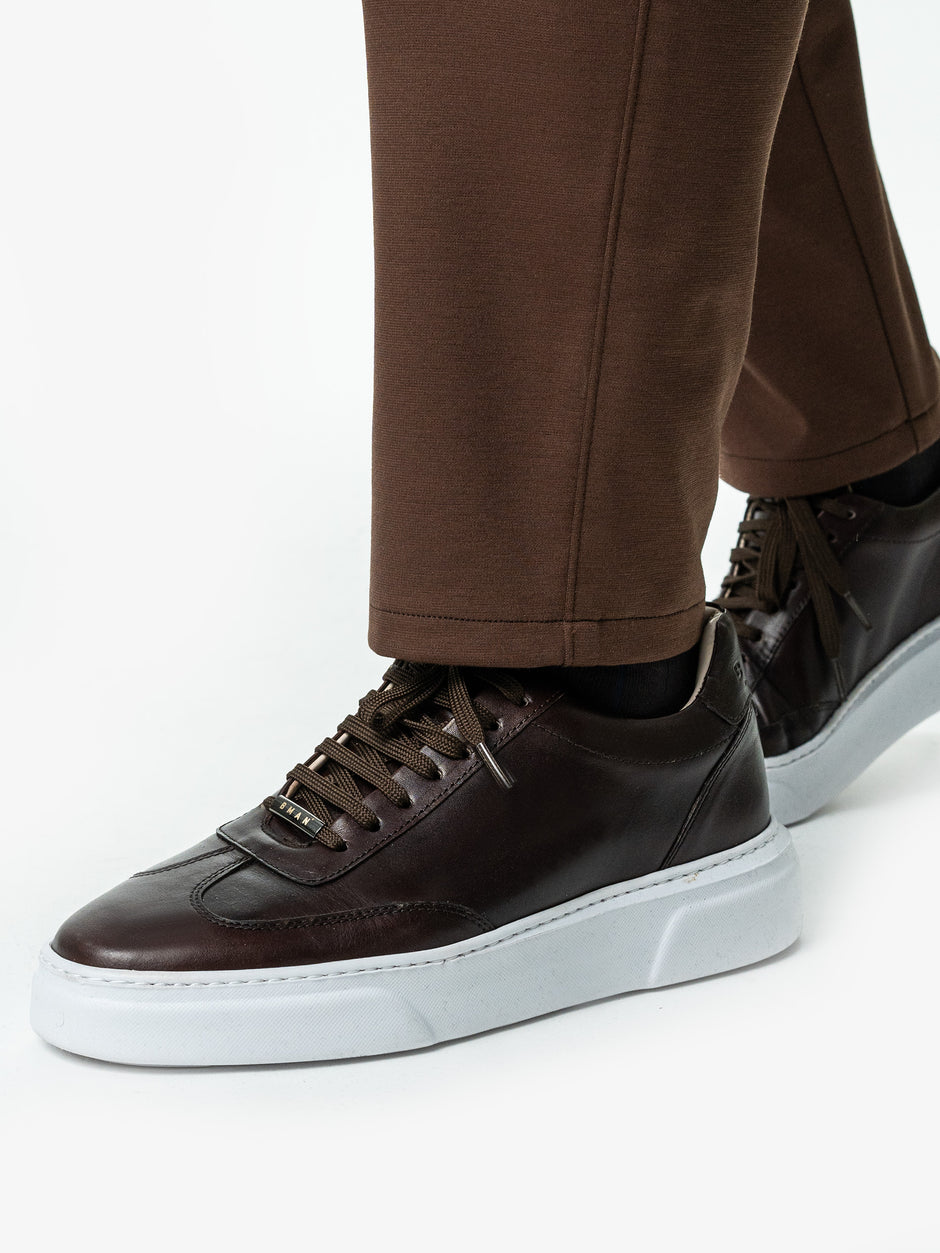 Pantaloni Casual Maro Barbati Full Stretch Cu Snur BMan0012 (5)