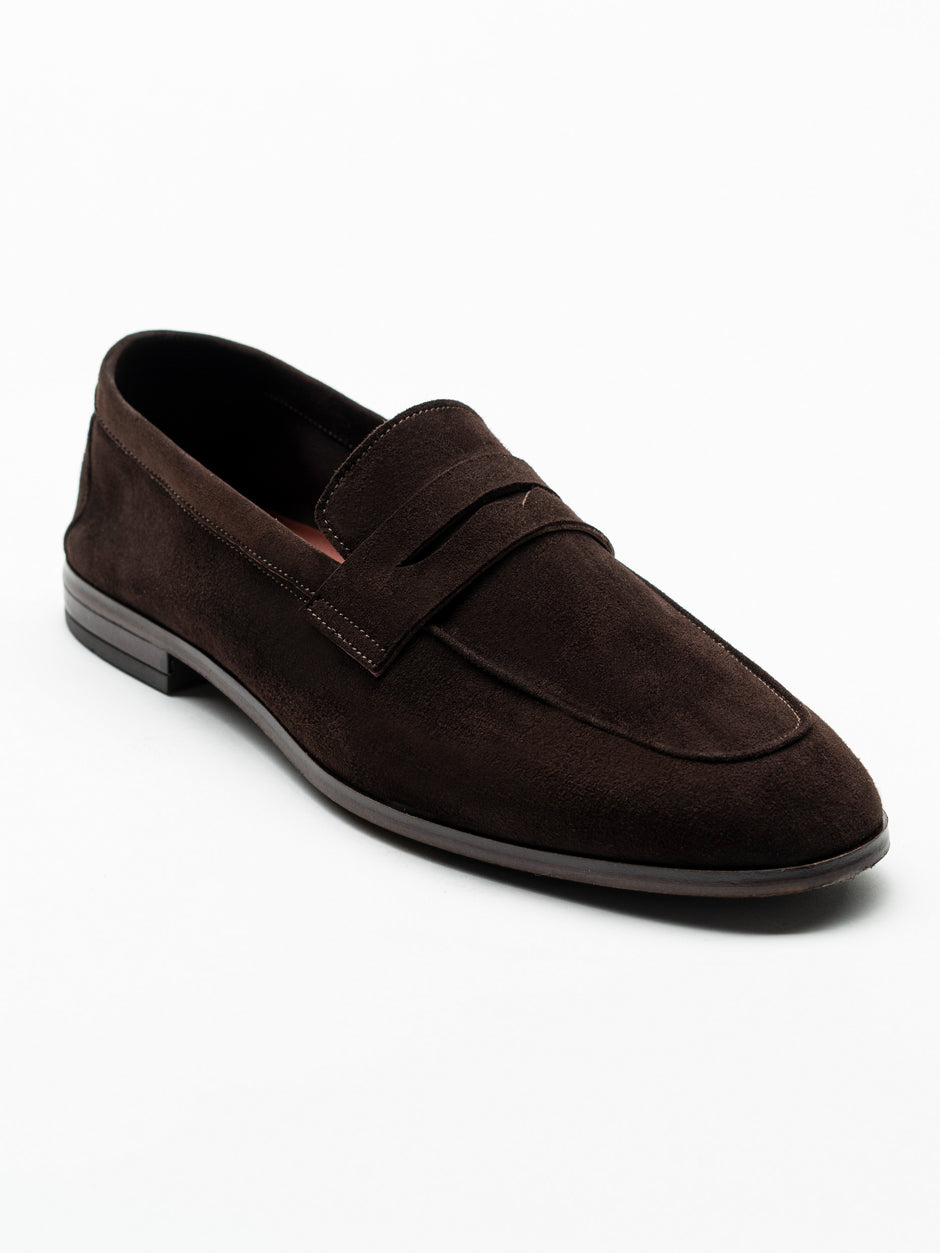 Mocasini Maro Barbati Piele Intoarsa Belgian Loafers BMan226 (6)