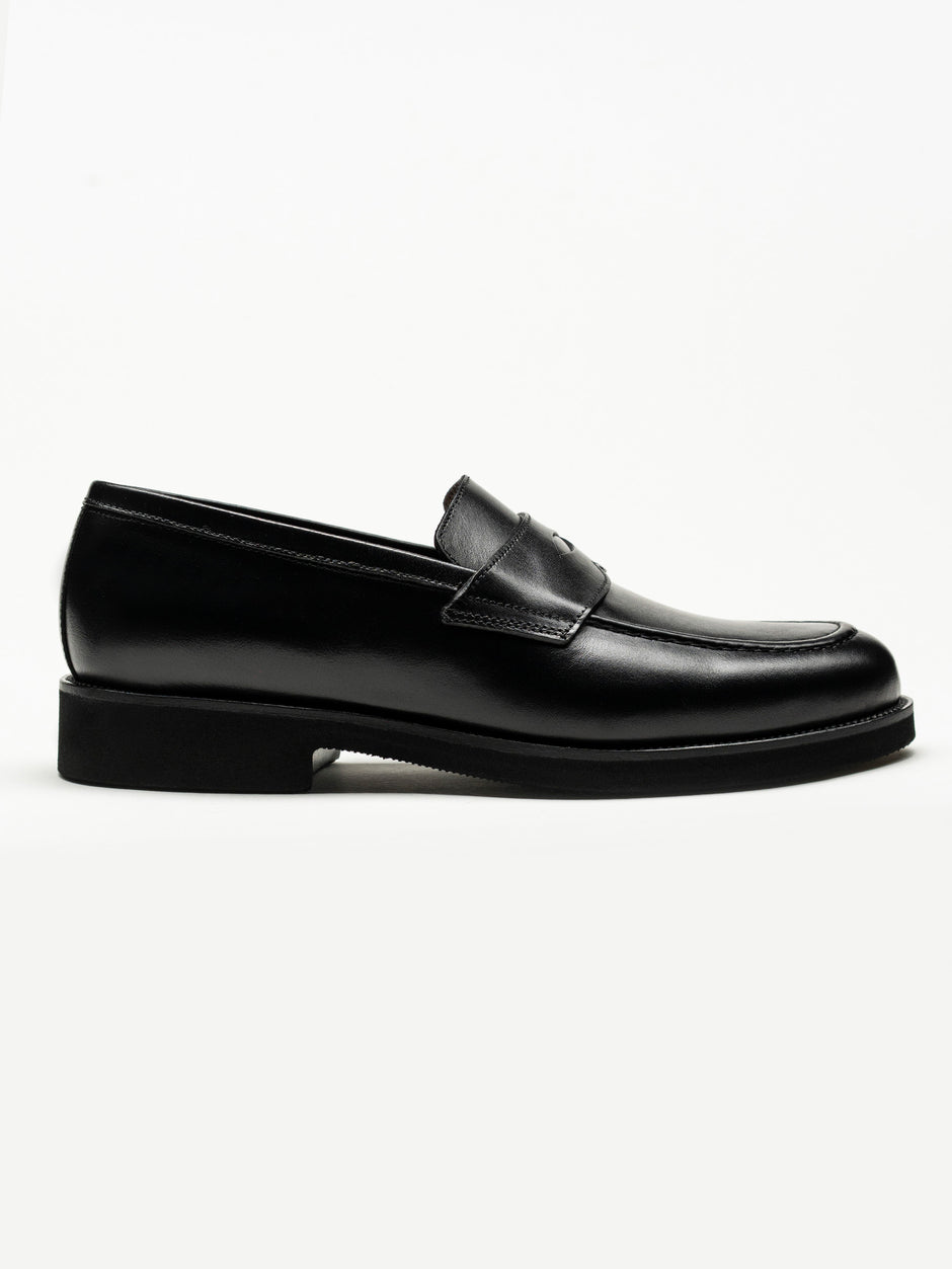 Mocasini Negru Barbati Din Piele Naturala Formal Loafers Bman222 (4)