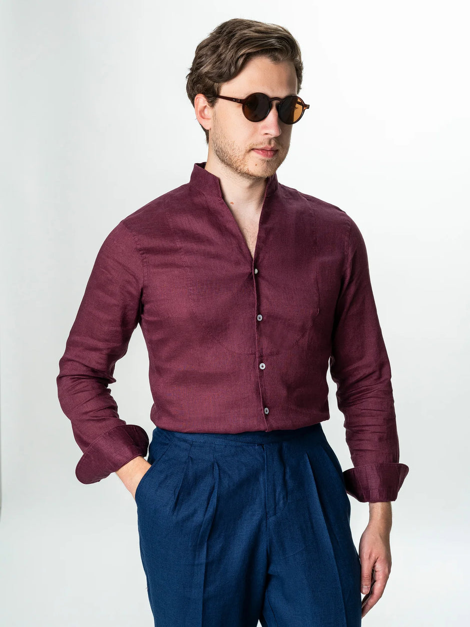 Tinuta Barbati Casual de Vara Granata Bman1164 (5)