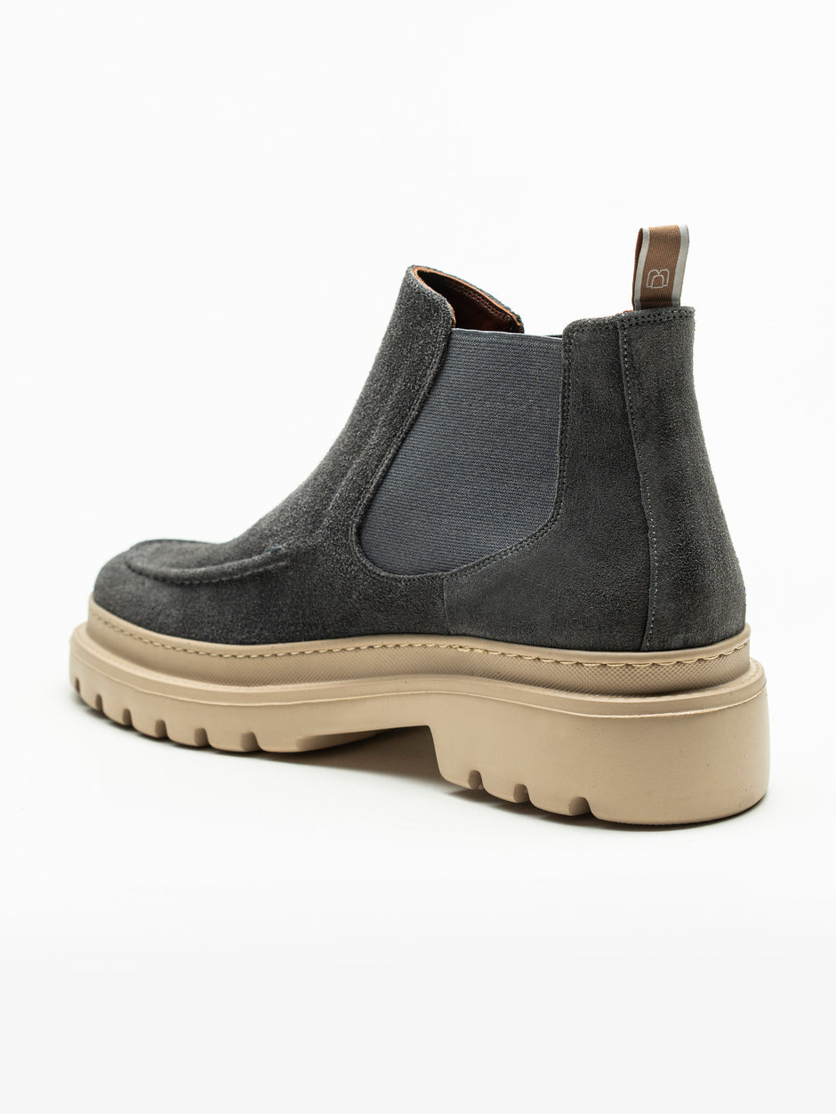 Ghete Barbati Gri Din Piele Intoarsa Cu Talpa Din Spuma BMan149 (6)