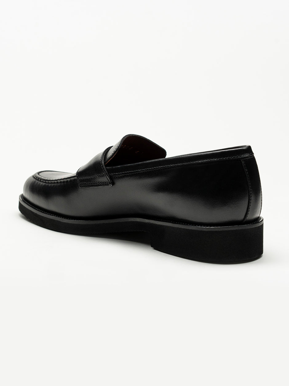 Mocasini Negru Barbati Din Piele Naturala Formal Loafers Bman222 (5)