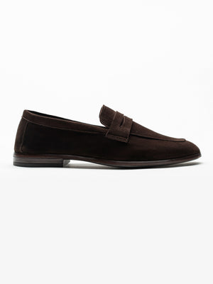 Mocasini Maro Barbati Piele Intoarsa Belgian Loafers BMan226