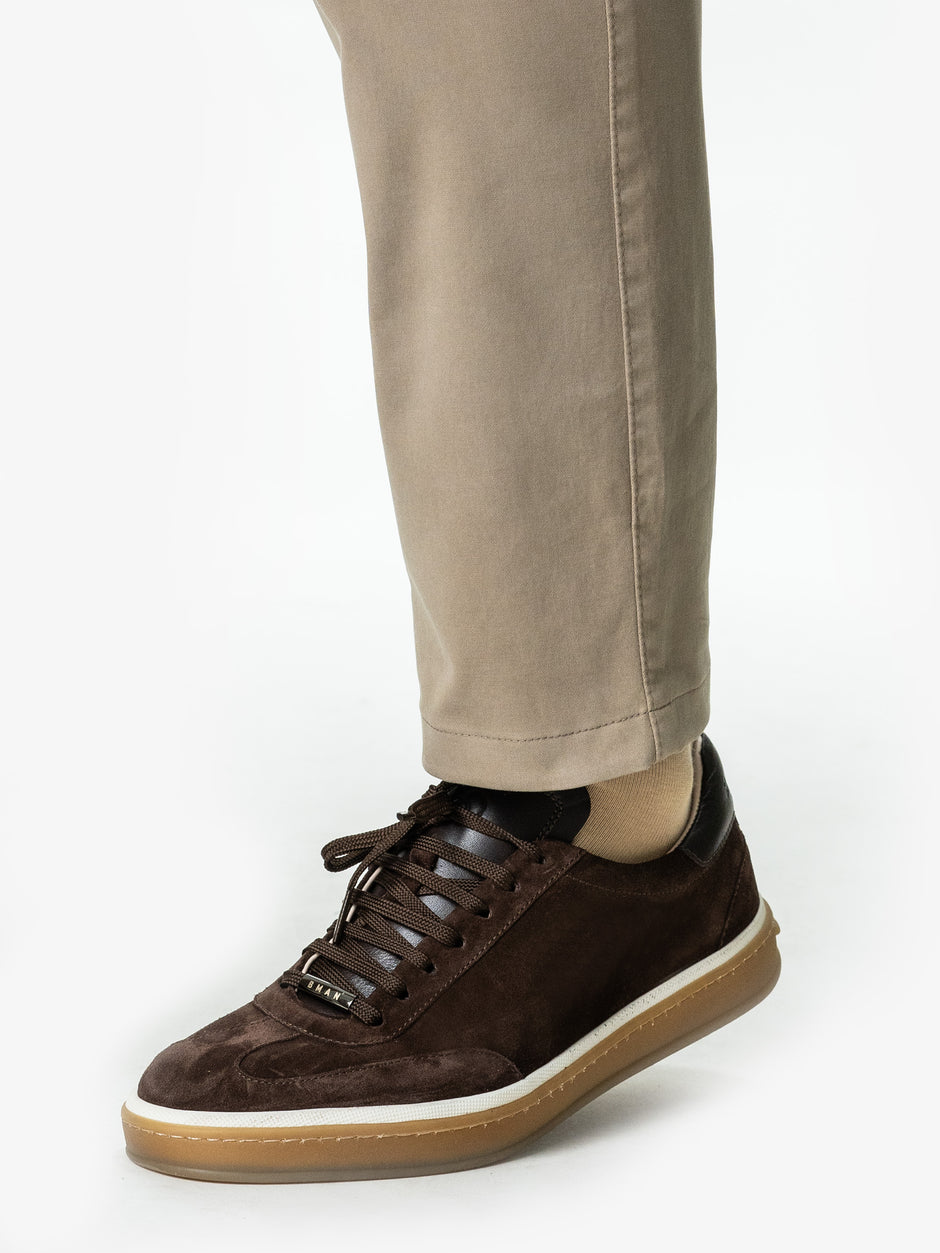 Pantaloni Chinos Barbati Bej Cappuccino Bumbac Office Relax Fit BMan0020 (5)