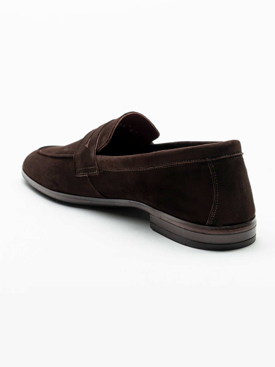 Mocasini Maro Barbati Piele Intoarsa Belgian Loafers BMan226 (5)
