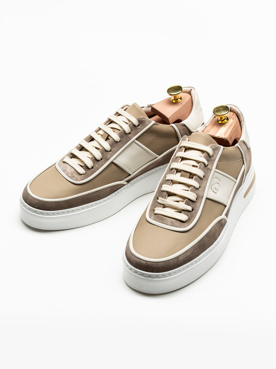 Pantofi Casual Barbati Bej Din Piele Naturala BMan0425 (7)