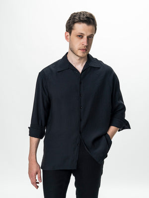 Camasa Barbati Neagra din Modal BMan0202